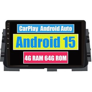 RoverOne Auto Stereo CarPlay Hoofd Unit voor Nissan Kicks P15 2017 2018 2019 2020 2021 Android Auto Touchscreen Sat Navi Bluetooth WiFi Radio Speler