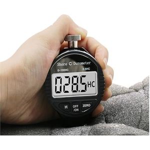 Hardheidsmeter Digitaal, Elektronische digitale display Shore ADC Durometer Sclerometer Rubber hardheidstester Meter Paragraaf Tool,Hoge precisie testresultaten(C)