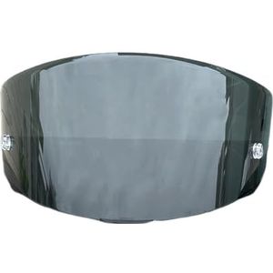 Motorhelm vizier lens, Helmvizier, TTC-schild for KYT TT-cursus Motorhelmvizier Uv-bescherming Windscherm Hoge sterkte Capacetes Accessoires (zwart - alleen for gebruik overdag)(Black-day Use Only)