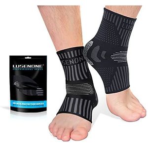2 stuks professionele ademende enkelbraces voor plantaire fasciitis, antislip compressiekousen voor gewrichtspijn, gewrichtsschade, achillespeesontsteking, sport
