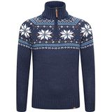 11 Project Trui 'Tim'  blauw / bruin / oranje / wit