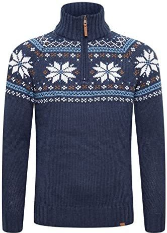 11 Project Trui 'Tim'  blauw / bruin / oranje / wit