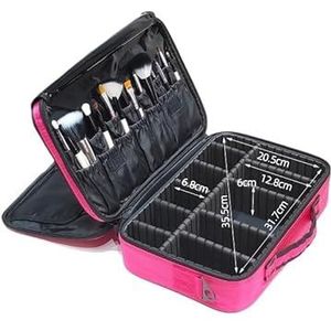 packing cubes Bolsa De Cosméticos De Gran Capacidad Para Mujer, Estuche De Maquillaje De Viaje Profesional, Nueva Actualización, Superventas cubes travel (Color : Small 3layer pink, Size : CHINA)