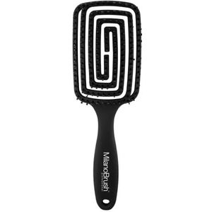 Milanobrush Quick Dry haarborstel, omdat de borstel perfect op de hoofdhuid hecht, tilt hij het haar licht van de aanzet af en geeft hem volume