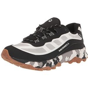 Merrell Moab Speed Low Waterproof Hiking Sneaker, Black/White, 12.5 US Unisex Big Kid