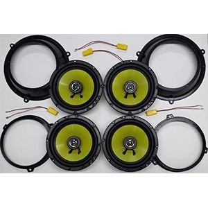 GENERALCAR Luidsprekerkit voor Fiat Panda vanaf 2003 120W met luidsprekerhouders en aansluitkabels
