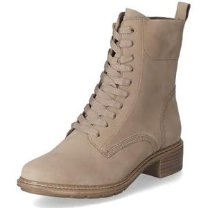 Tamaris Biker Boots voor dames, enkellaarzen, Touch-it-voetbed, taupe, 41 EU