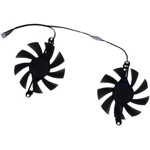 2 stuks/set, VGA GPU-koeler, grafische kaartventilator, FL8015 12VB, FL801512VB, voor AMD voor MLLSE RX 590 GME 8GB voor gaming, videokaartkoeling