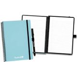 Bambook Colourful Notitieboek - Blauw - A5 - Gelinieerd - Uitwisbaar notitieboek, herbruikbaar notitieblok, Duurzaam Whiteboard Schrift - Inclusief Gratis Pen & Bambook App