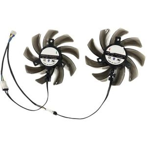 2 stuks FDC10H12S9-C GPU-koeler grafische kaartventilator voor PNY voor GeForce voor RTX 2070 SUPER 8GB XLR8 Gaming Overclocked Edition(Type A FDC10H12S9C)