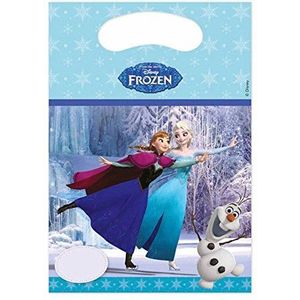 Unique Party 72112 - Disney Frozen feesttassen, Pack van 6 inch lichtblauw