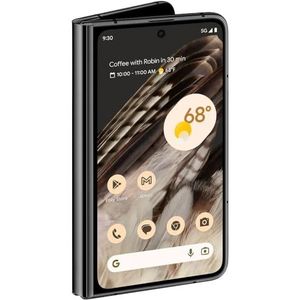 Google Pixel Fold 5G 256 GB + 12 GB RAM Factory Unlocked - Dual SIM (Nano-SIM + eSIM) - Opvouwbaar display Android Smartphone (Obsidian) (vernieuwd)