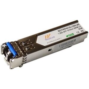 BAUDCOM 1G SFP LC Single-mode Module 20KM, 1000BASE-LX/LH Mini-Gbic Zendontvanger Compatibel voor Cisco GLC-LH-SMD, Meraki, Mikrotik, Netgear AGM732F, Ubiquiti UniFi UF-SM-1G, D-Link, Zyxel en meer