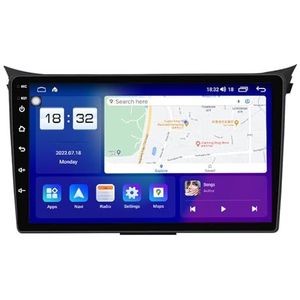 Android 14 Dubbel Din Autoradio Voor Hyundai i30 2011-2017 Hoofdunit 9""IPS Touchscreen Multimediaspeler met achteruitrijcamera Ondersteuning Carplay Bluetooth GPS Sat Nav RDS SWC(T1 8Core 8+128G)