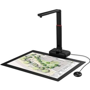 Documentscanner, S21 CaptureA2 27MP HD-camera met hoge resolutie Boekdocumentscanner, automatische flatte-hoogte Meertalige OCR Windows Macos