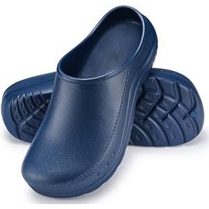 ESTRO Tuinklompen Dames Klompen Heren - Sanitaire Klompen Dames Tuinklompen voor Heren Unisex Tuinschoenen Gom Schoenen Zomer Heren CC01 (41, Donkerblauw)