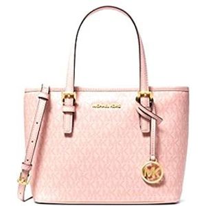 Michael Kors XS Carry All Jet Set Travel Tote voor dames, Dk Pwdr Blsh