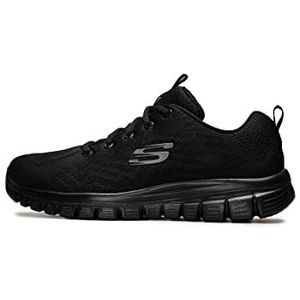 Skechers - Graceful-Get Connect Sneakers - Sportwear - Zwart BKGD Zwart/Goud - Skech Knit Mesh