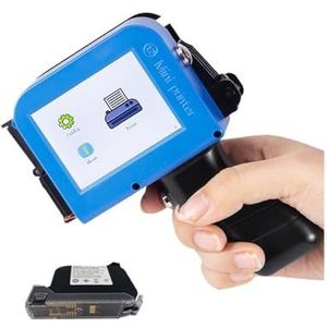 Meertalige 12,7 mm touchscreen QR-bar Batchcode Datumlogo Vervaldatumlabel Draagbare handheld Jet-thermische inkjetprinter voor Tekst Barcode Datum Tijd, etc(No wifi)