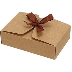 Feestbenodigdheden Bruiloft Cake Lint Pakket Doos Doos Doos Geschenkdoos Craft Box (14 × 14 × 5 cm, primair)