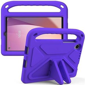Tablet PC-hoes Kindertas Compatibel met Lenovo Tab M8 (4e generatie) TB-300FU/TB-300XU, lichtgewicht schokbestendige handgreepstandaard Kindervriendelijke beschermhoes Bescherming(Mor)