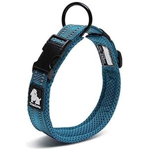 Wudimaoyiyouxian Dog halsband Pet Collar 9 kleuren Reflecterende Verstelbare Comfortabele for alle rassen (Color : Blue, Size : XL)