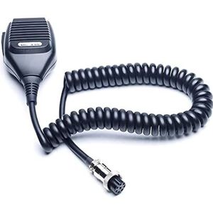 ARSMI Hand Handheld Speaker Mic Microfoon MC-43S Ronde 8-pin 8pin Two Way Radio Walkie Talkie TS 480HX 990S 2000X TM-231 Geschikt for Kenwood portofoon microfoon (Color : Svart)