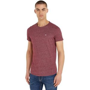 Tommy Jeans S/S gebreide tops voor heren, Paars (Deep Rouge), XL