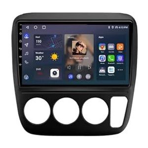 Android 12 2 DIN Autoradio Stereo 9 inch Screen voor Honda CRV CR-V 3 1997-2001 GPS Navigatiesysteem FM AM RDS DAB+ Radio Carplay Android Auto Qualcomm BT 5.1 Dolby DTS(4 Core 1G+16G)