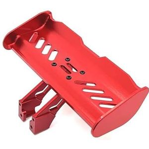 Afstandsbediening auto metalen upgrade aangepaste accessoires Staartbeugel Staartvin for WLtoys Relalo 1/14 1/12(Red)