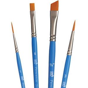 Princeton SelectArtiste Fine Art Multi-Techniek Borstelset, 4 x Synthetische Borstels, Mixed Media, Ideaal voor Professionals & Studenten