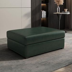 BEDOIN Luxe woonkamer technische stof sofa kruk - aanpasbare enkele voetsteun voor ingang en ontspanning E-80 x 60 x 38 cm