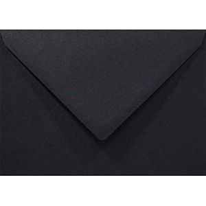 Netuno 1000 stuks zwarte C6 enveloppen 114x162mm Rainbow 80g puntklep zonder venster voor bruiloft kerst wenskaarten uitnodigingen