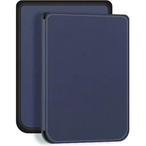 E-book beschermhoes Case voor Kobo Nia Ereader, Funda Cover Lichtgewicht Auto Sleepcover Ereader Beschermende Capa voor Kobo Ereader e-book cases (Color : Dark blue, Size : Kobo Nia)
