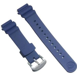 20mm Horlogeband fit for Seiko Prospex Serie SPR009 Waterdichte Duiken Siliconen Sport Armband Ring Gesp Horloge Accessoires (Color : Blue-rubber ring, Size : No logo)