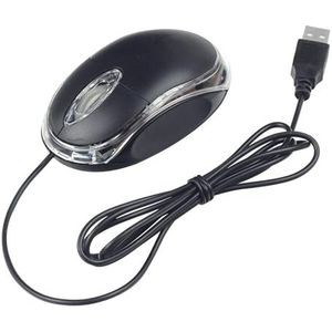 Raxove Draagbare gaming-muis met kabel, ergonomische mechanische gamingmuis voor meer comfort, compatibel met computers en laptops