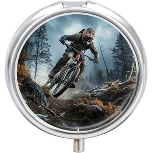 Reizen Pillendoos Pil Case Mountainbike Toernooi Draagbare Pil Container Kleine Pillendoos Pil Organizer Pocket Geneeskunde Doos Dagelijkse Pil Dozen Mini Pil Organizer