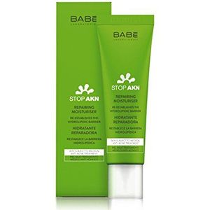 Laboratorios Babé - Stop AKN Crema Facial Hidratante Reparadora 50 ml, Previene la Nueva Formación de Acné, con Manteca de Murumuru, Complementario a Tratamiento Antiacneico