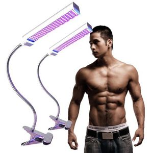 Bruiningslamp Voor Lichaam En Gezicht, 365 Nm Led Uv Clip-On Bruiningslamp, Zelfbruiningsapparaat, 360° Verstelbaar, Bestralingsgebied 60×30 Cm, Het Hele Jaar Door Brons,2PCS