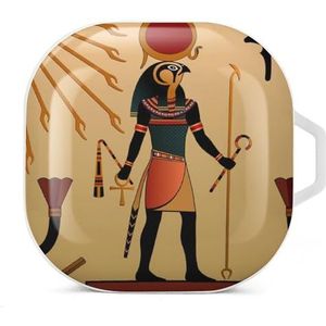 Religion of Ancient Egypt Oordopjes hoesje compatibel met Samsung Hard Shell Beschermhoes Wit-stijl