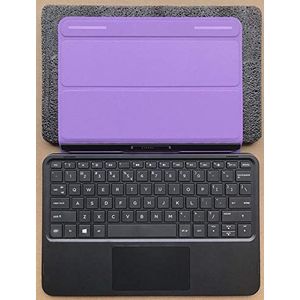 RTDpart Laptop Bluetooth Keyboard base Voor HP Pavilion X2 10-K000 10-J000 784415-001 Verenigde Staten US Paars lederen tas