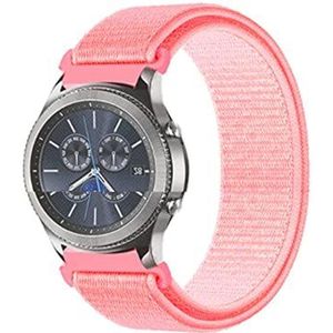 22 Mm 20 Mm Band Compatibel Met Samsung Galaxy Watch 3 45 Mm 41 Mm Active 2 46 Mm 42 Mm Compatibel Met Gear S3/S2 Frontier/Classic Compatibel Met Huawei Watch Gt 2 Band (Color : 16-hot pink, Size :