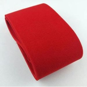 Verdikte elastische plus brede jurk rok riem Auto trim pop kleur twill hoge elastische band 10CM breed-rood-100mm-1M
