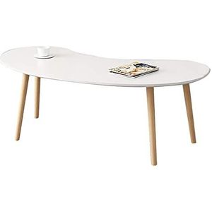 ZZJDMY Salontafel, Europese stijl boog-bank bijzettafel/eenvoudige lage tafel, massief houten zittafel, vrije tijd studeertafel (H42,5 cm) (kleur: A, maat: 80 cm)