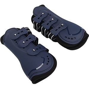 Paardenbeenbeschermer, Ademende Blauwe Paardenvoorbeenbeschermende Laarzen, Schokabsorptie voor Training (Middelgroot 5x4cm/1,96x1,57in)