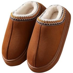 Geeylly Sandalen van EVA-schuim voor dames en heren, zacht, comfortabel, antislip, douche- en zwembadpantoffels voor binnen en buiten, Bruin, 2.5/3.5 UK Men/ 3/4 UK Women