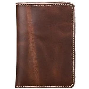 Paspoort portemonnee Vintage koeienhuid paspoorthouder Unisex portemonnee Creditcardhouder Reisportemonnee (Color : Second Brown 01)