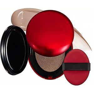 Red Cushion Foundation, Glass Skin With Cushion Foundation, Long-Lasting, Lightweight, Buildable Coverage, Semi-Matte Natural Finish For All Skin Types (29N)