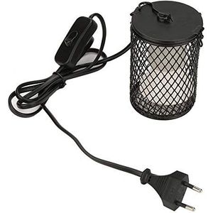 Pssopp Keramische Warmtezender 100 W Anti-Burning Reptiel Warmte Lamp Lamp Infrarood Verwarming Lamp Lamp Voor Hagedis Schildpad Aquarium Pet Brooder Kip Coop (zwart)