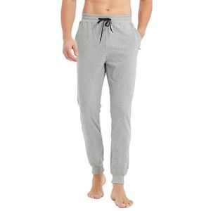 通用 Extra lange joggingbroek voor heren, slimfit, sportbroek met zakken met ritssluiting, Lichtgrijs/36 inch (91,5 cm), M/x-tall